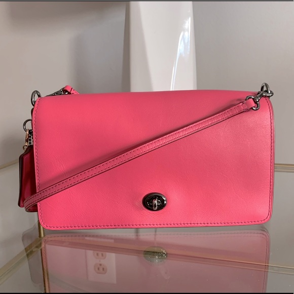 Coach Handbags - Coach Pink Dinky Bag
